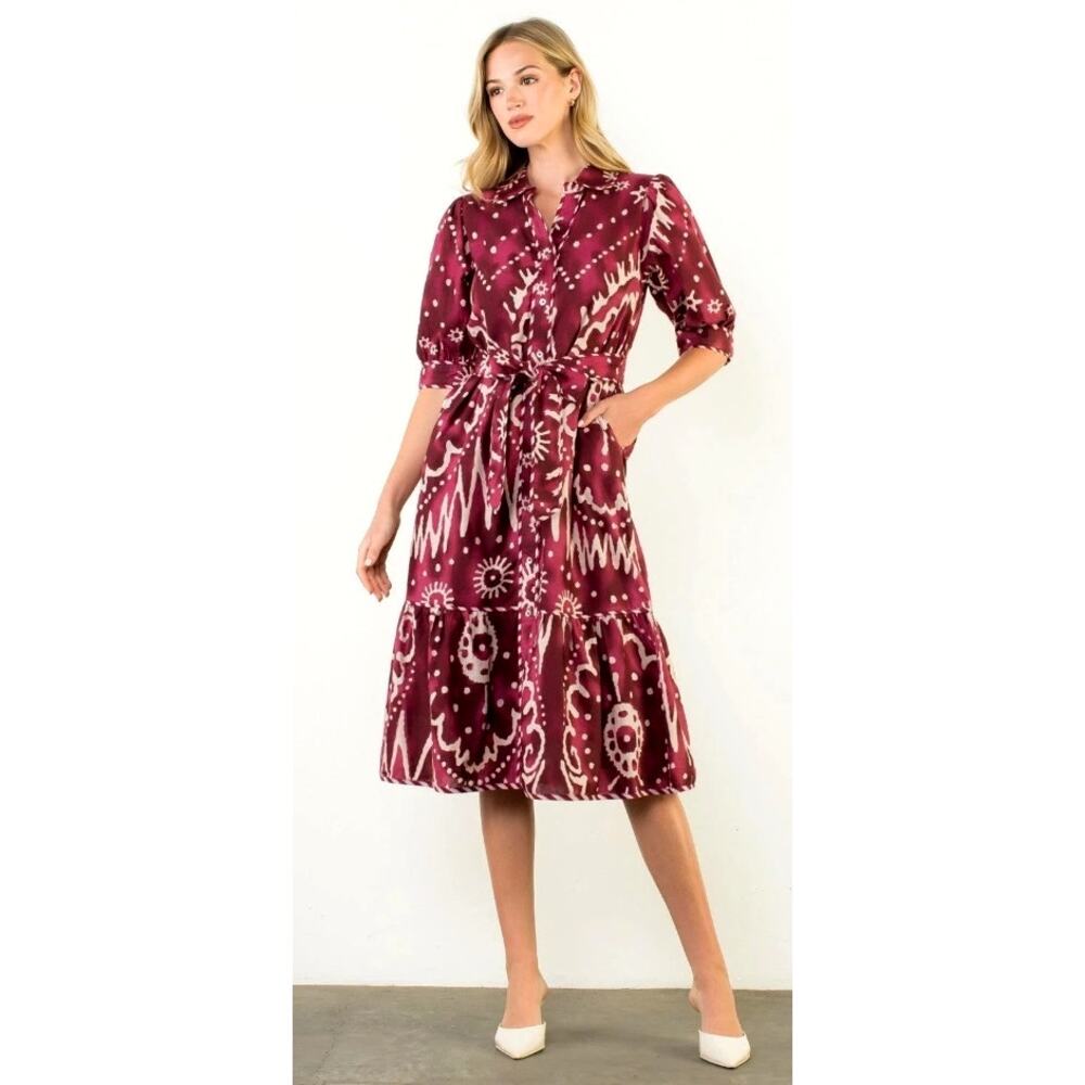 THML Georgia Midi Dress NWT S